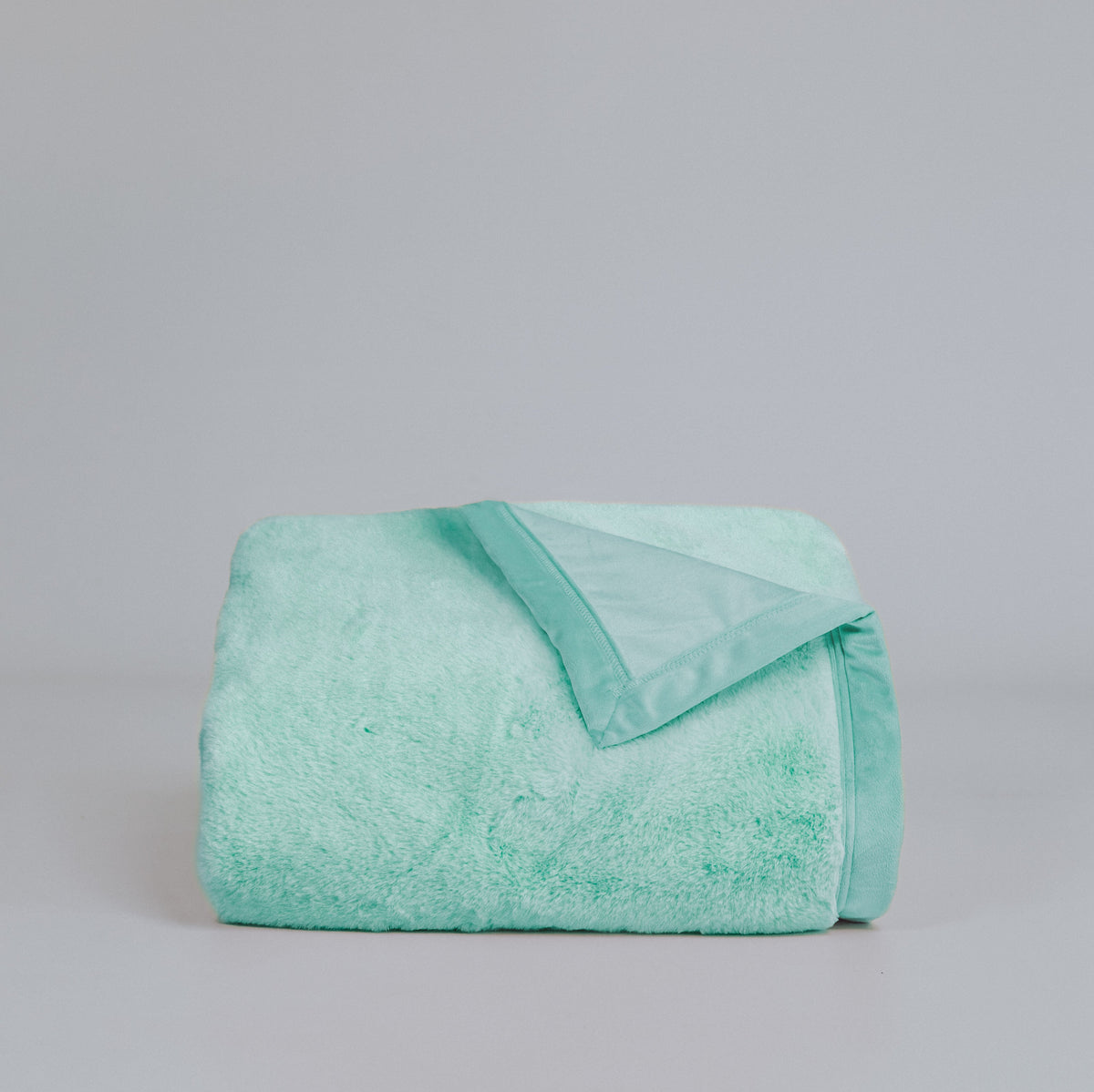 Cloud Plush Fur Throw Blanket - Turquoise