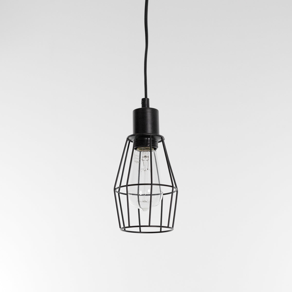 Watson Industrial Cage Light - Black