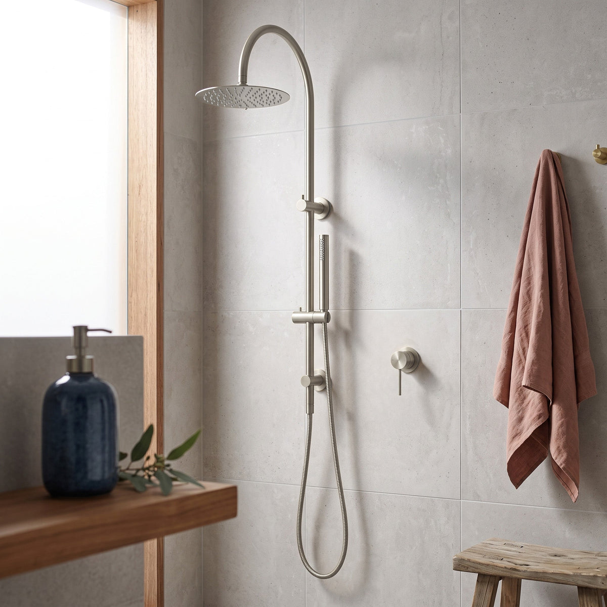 Reno Shower Mixer - Brushed Nickel