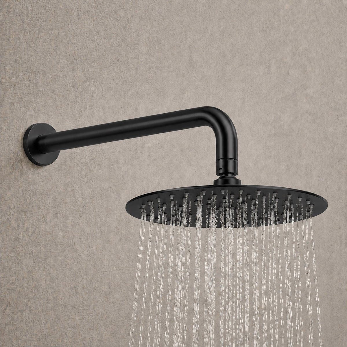 Reno Rainfall Shower System - Matt Black
