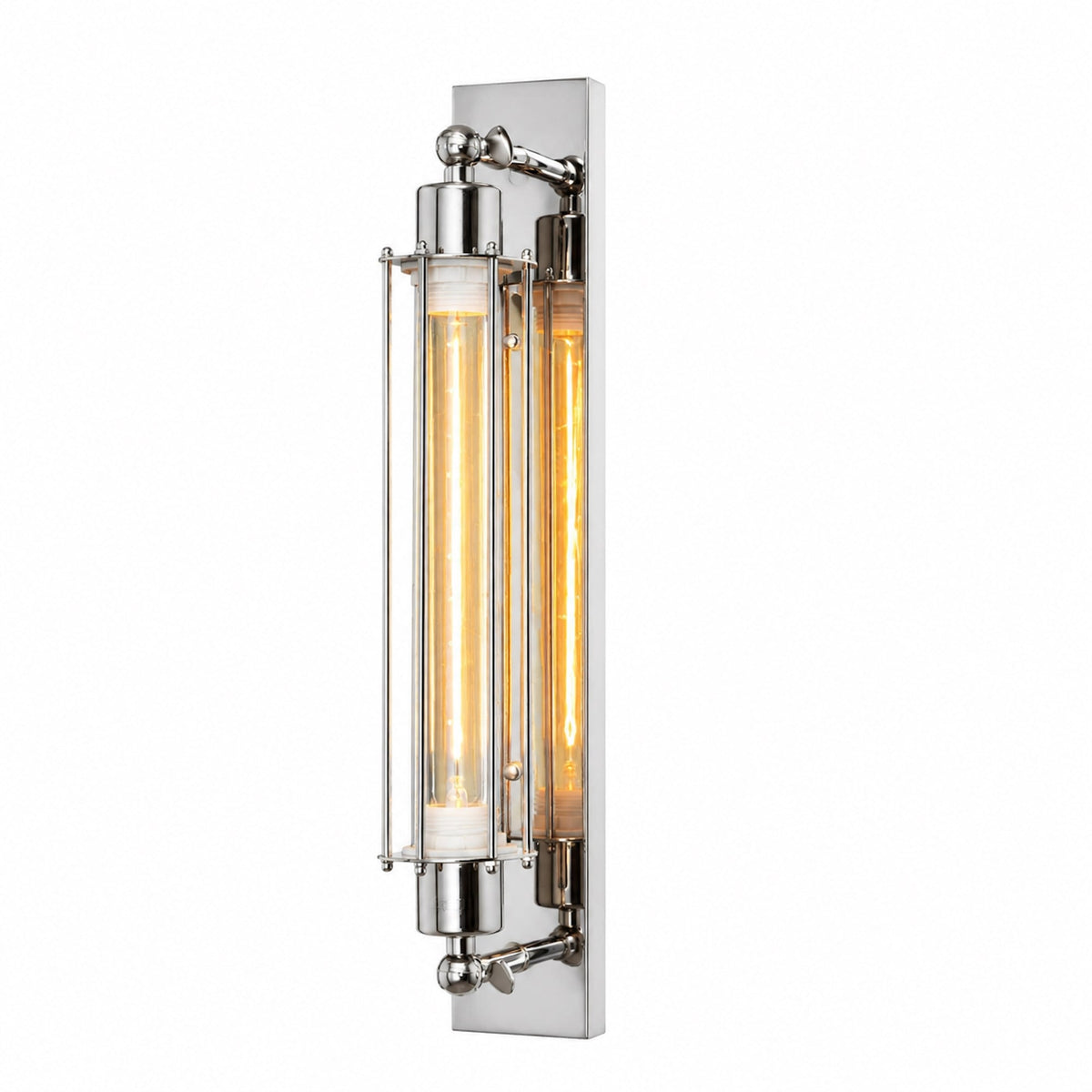 Wall Sconce Lamp with Filament Globe - Chrome
