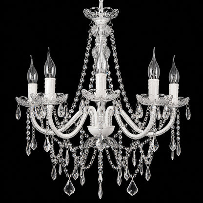 Cassie Chandelier 5 Light - Glass Crystals