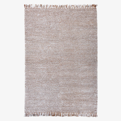 Amora Handwoven Floor Rug in Terracotta & Natural Tones