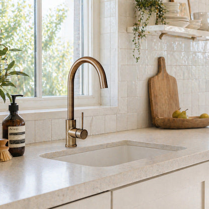 Reno Kitchen Mixer - Antique Brass