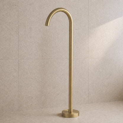 Reno Freestanding Bath Spout - Brushed Brass