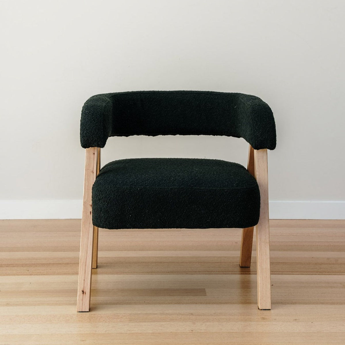 Cambria Boucle Accent Chair - Charcoal