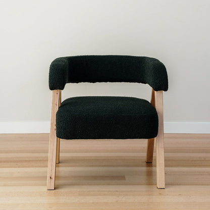 Cambria Boucle Accent Chair - Charcoal