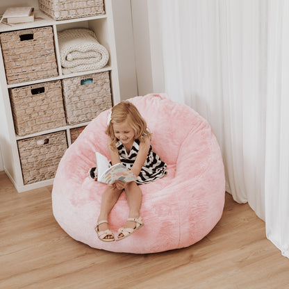 DreamPod® Mini Beanbag Chair - Soft Pink