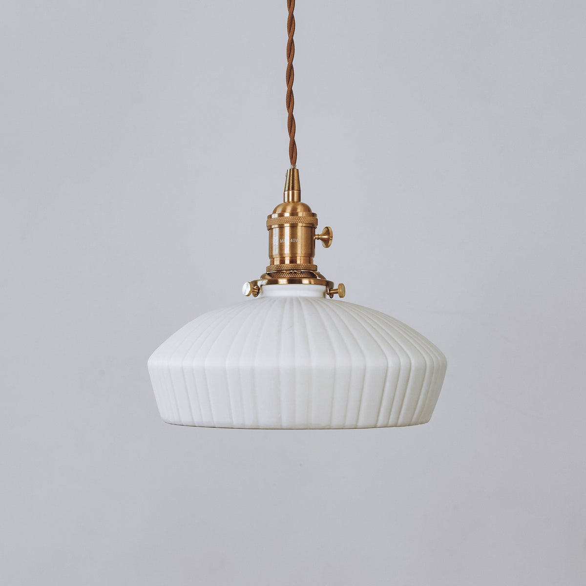 Evelyn Ceramic Pleated Pendant Light