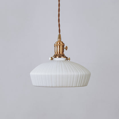 Evelyn Ceramic Pleated Pendant Light
