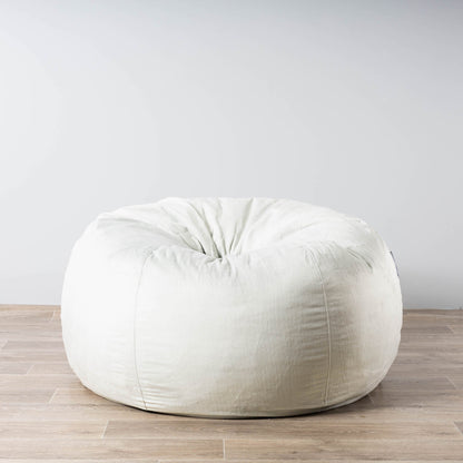 Pierre Fur Bean Bag - White