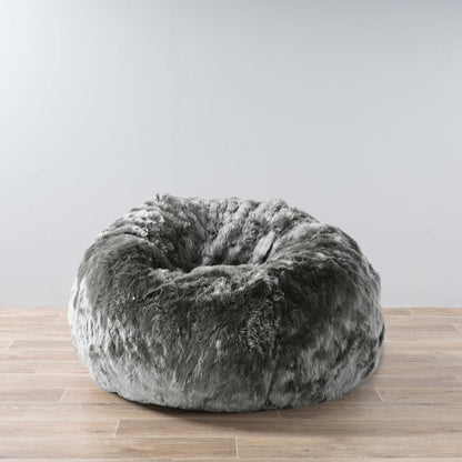 Cloud Plush Fur Bean Bag - Charcoal