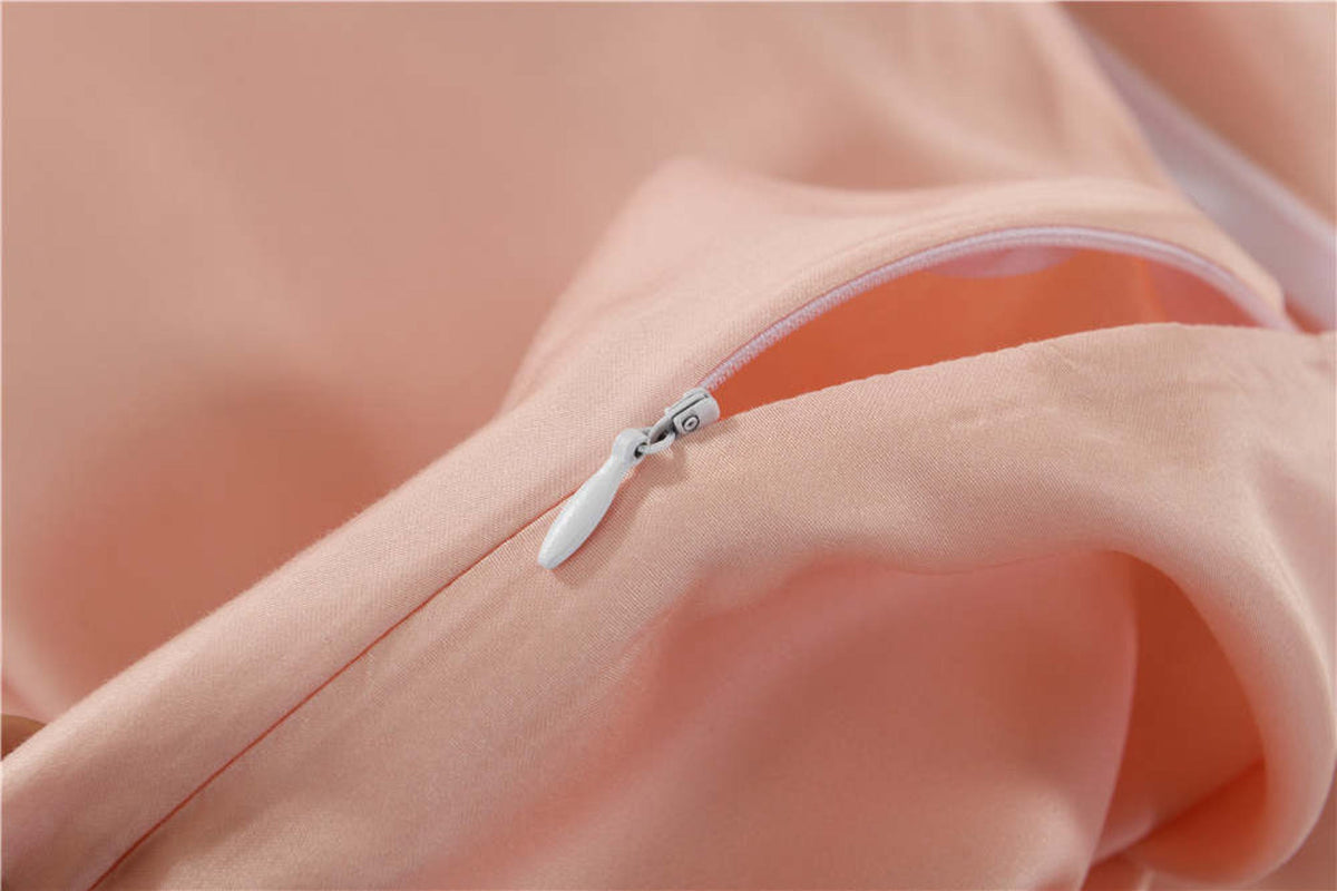 Silky Soft Bamboo Quilt Cover - Coral Pink
