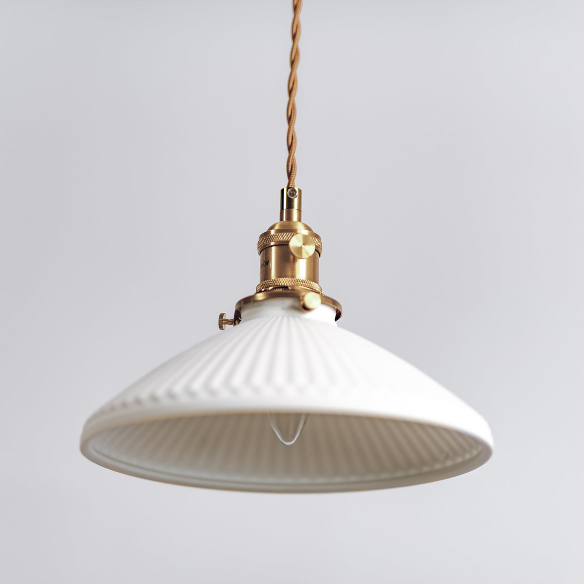 Hollie Ceramic Pleated Pendant Light