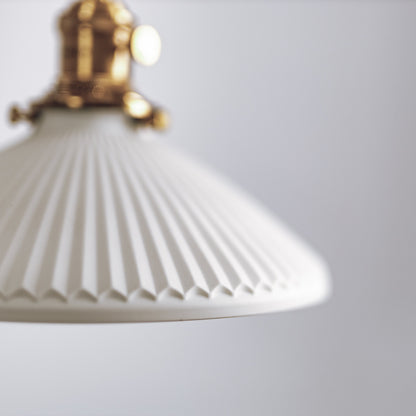 Hollie Ceramic Pleated Pendant Light
