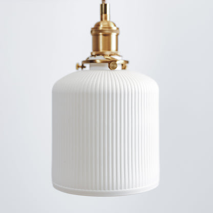 Gloria Ceramic Pleated Pendant Light