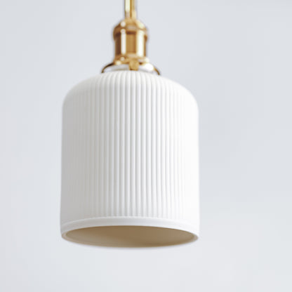 Gloria Ceramic Pleated Pendant Light