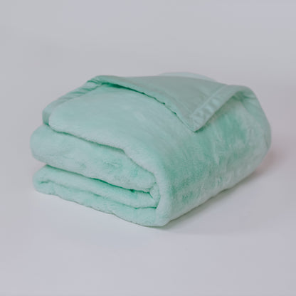 Cloud Plush Fur Throw Blanket - Turquoise