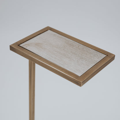 Jaxon Glass Top Side Table