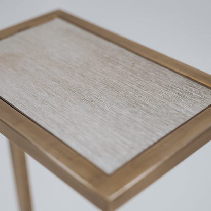 Jaxon Glass Top Side Table