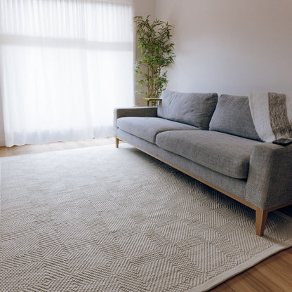 Janna Handwoven Floor Rug in Natural Tones