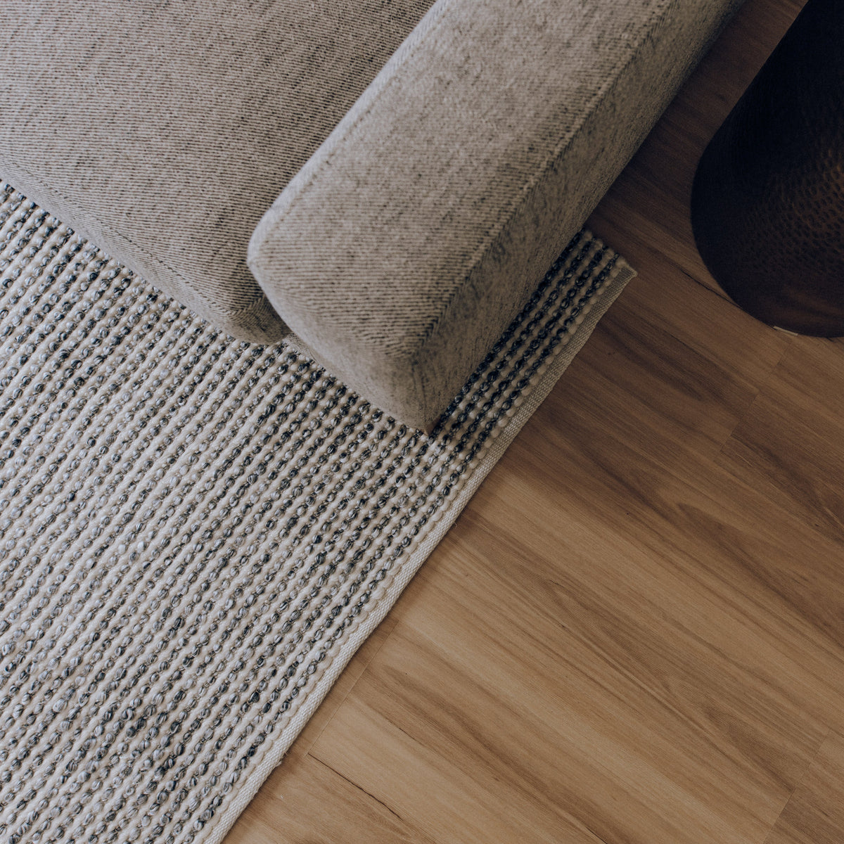 Missy Handwoven Floor Rug in Grey Tones