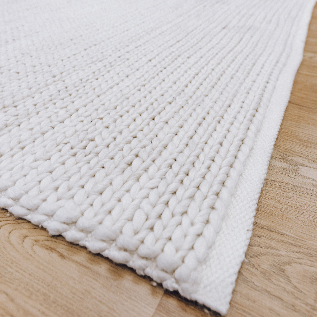Kiara Handwoven Floor Rug in White Tones