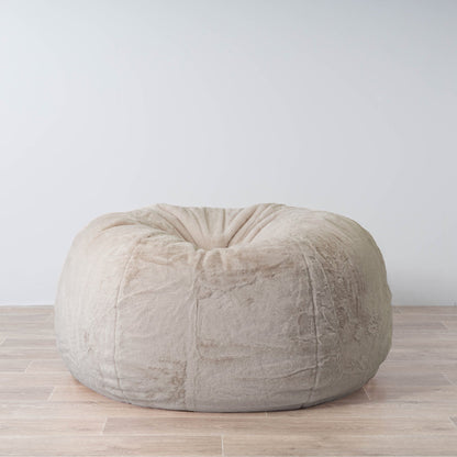 Cloud Plush Fur Bean Bag - Champagne Latte