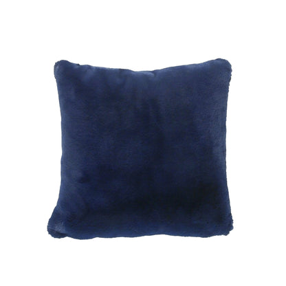 Cloud Plush Fur Cushion Cover with Insert - Navy