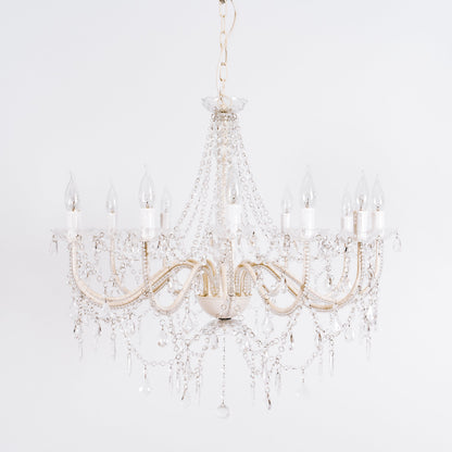 Cassie Chandelier 12 Light - Glass Crystals