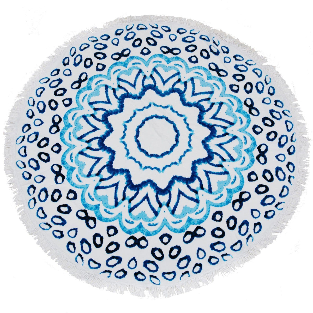 Round Beach Towel/Picnic Blanket - Watercolour