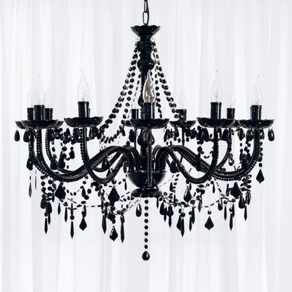 Cassie Chandelier 12 Light - Black