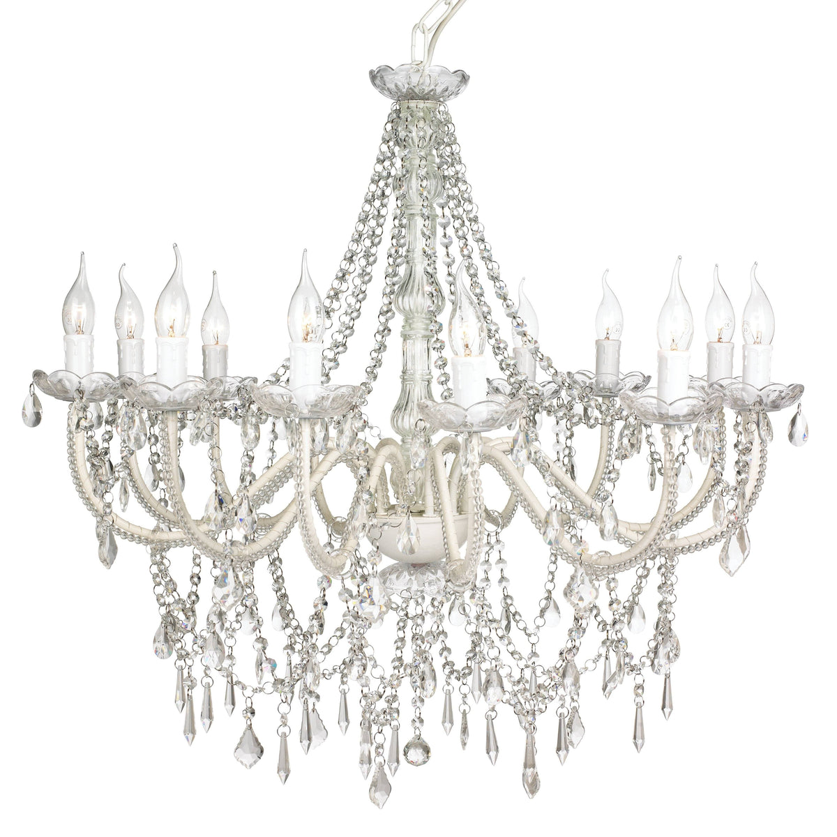 Cassie Chandelier 12 Light - Clear Acrylic