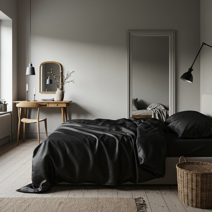 Silky Soft Bamboo Sheet Set - Black