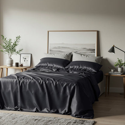 Silky Soft Bamboo Sheet Set - Charcoal