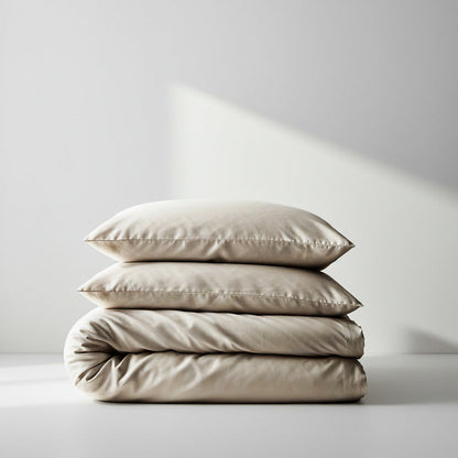 Silky Soft Bamboo Quilt Cover - Latte