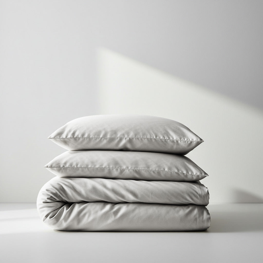 Silky Soft Bamboo Quilt Cover - Silver