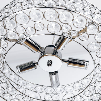 Chateau Crystal Pendant Light - Chrome