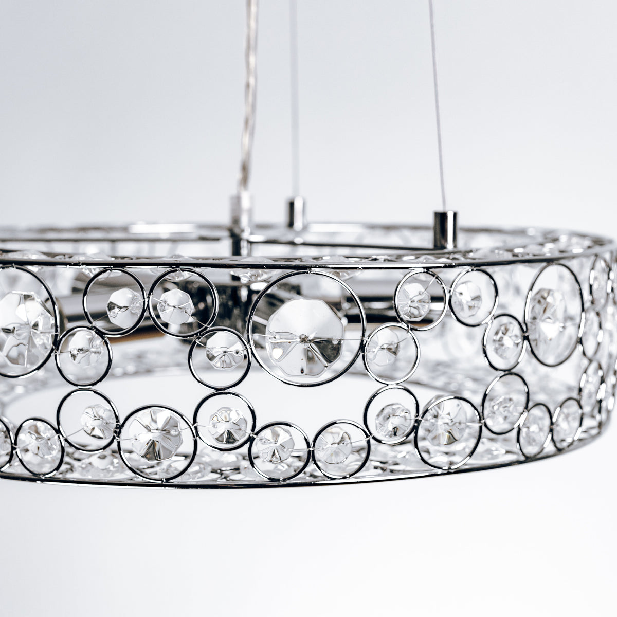 Chateau Crystal Pendant Light - Chrome