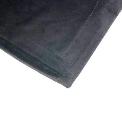 Fur Velvet European Pillowcase Set - Charcoal