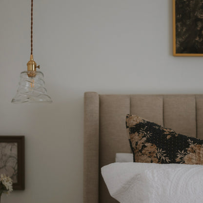 Belle Vintage Glass Pendant Light