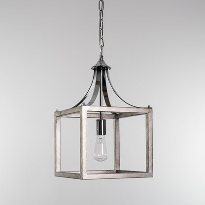 Langham Hampton Style Lantern Pendant Light - Chrome