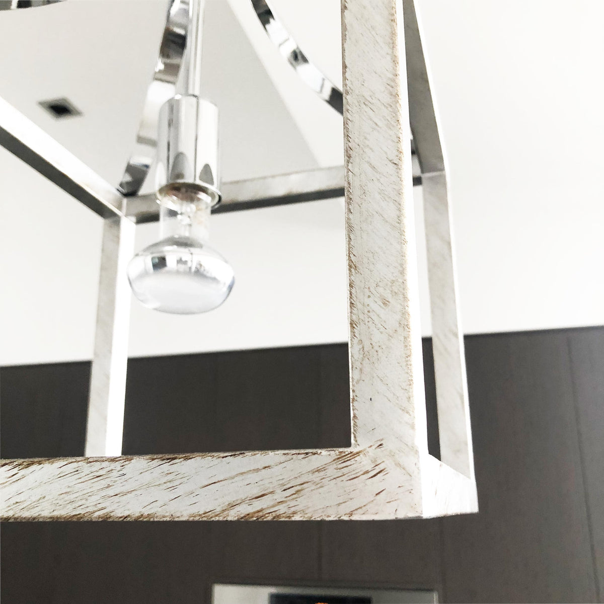 Langham Hampton Style Lantern Pendant Light - Chrome