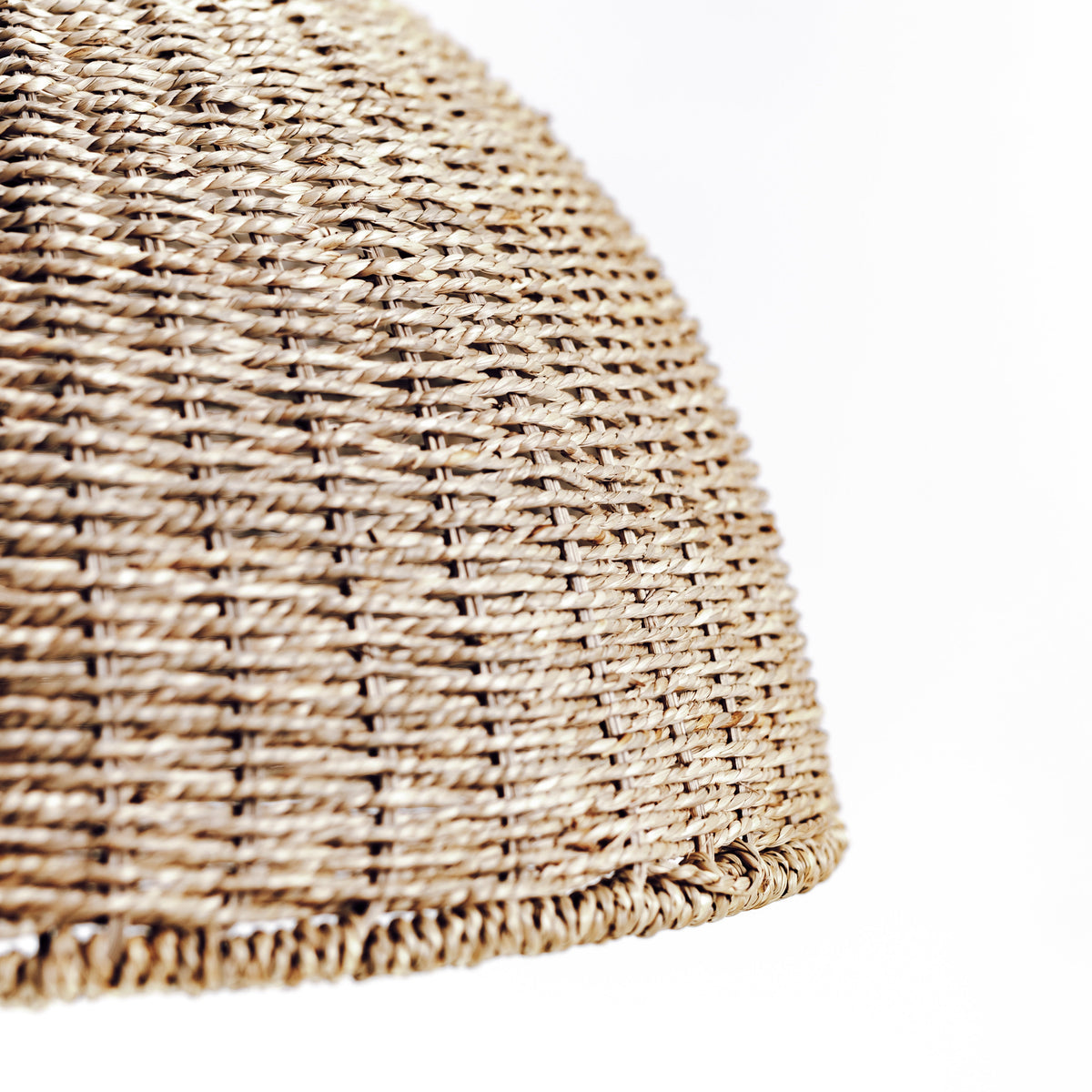 Villa Dome Rope Pendant Light - Natural
