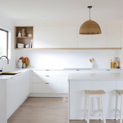 Villa Dome Rope Pendant Light - Natural
