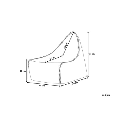 Knox Bean Bag and Ottoman - Natural