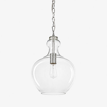 Valentine Glass Pendant Light - Chrome