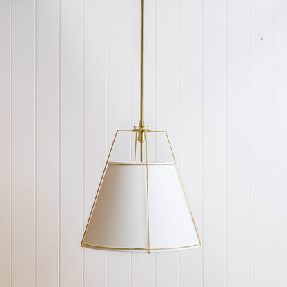 Jessie Pendant Light - White/Polished Gold Hardware