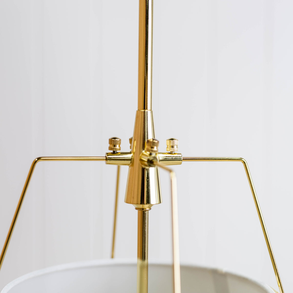 Jessie Pendant Light - White/Polished Gold Hardware