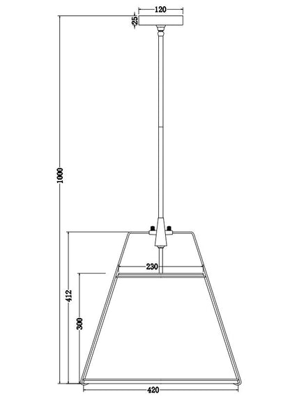 Jessie Pendant Light - White/Polished Gold Hardware